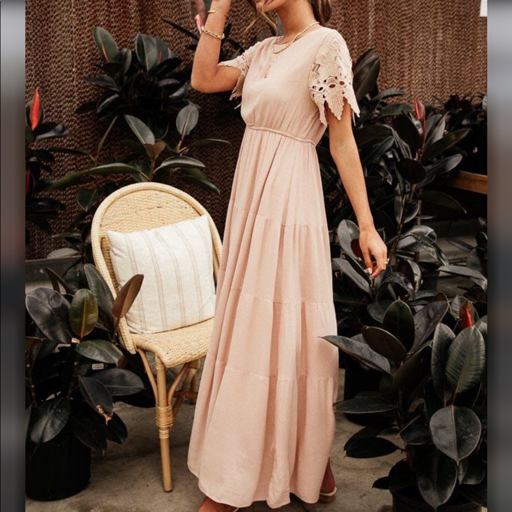 Blush Bohme maxi dress